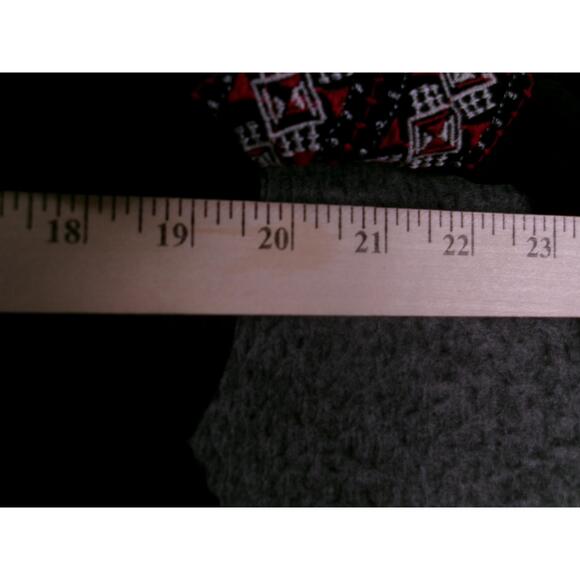 Old Navy Blouse Womens Medium Black Embroidered V Neck Bohemian Boho Chic Flowy - Picture 3 of 10